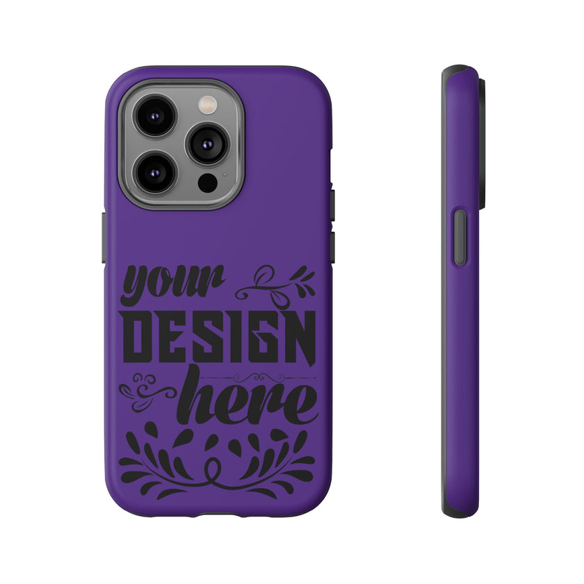 Customizable Tough Dual Layer Phone Case Polycarbonate TPU Liner Protective