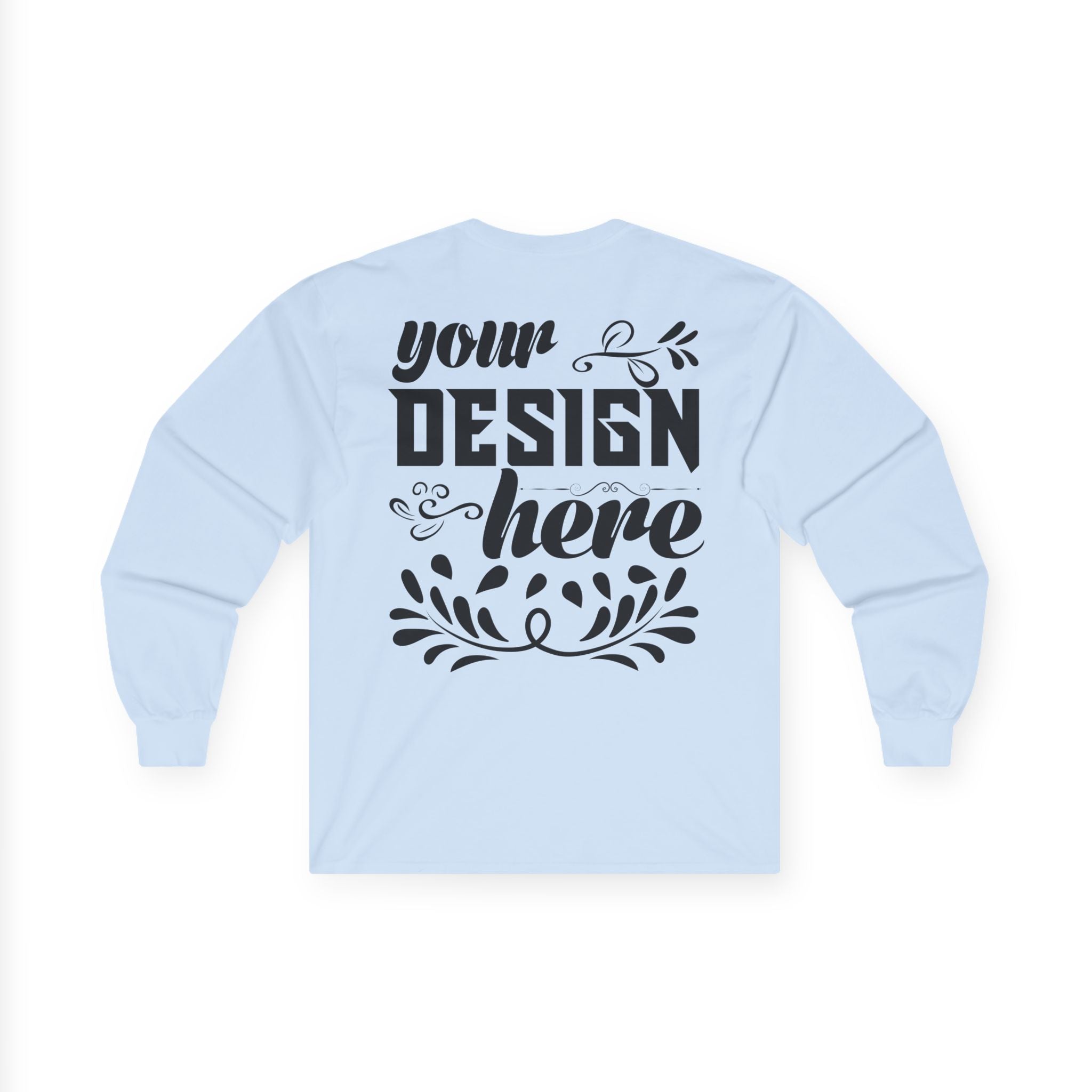 Customizable Gildan 2400 Unisex Ultra Cotton Long Sleeve Tee Classic Fit