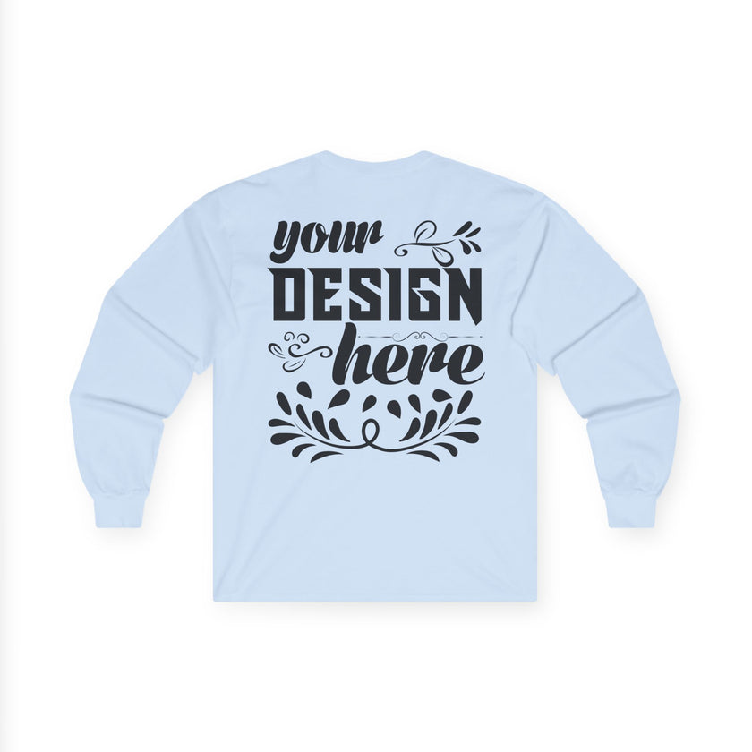 Customizable Gildan 2400 Unisex Ultra Cotton Long Sleeve Tee Classic Fit