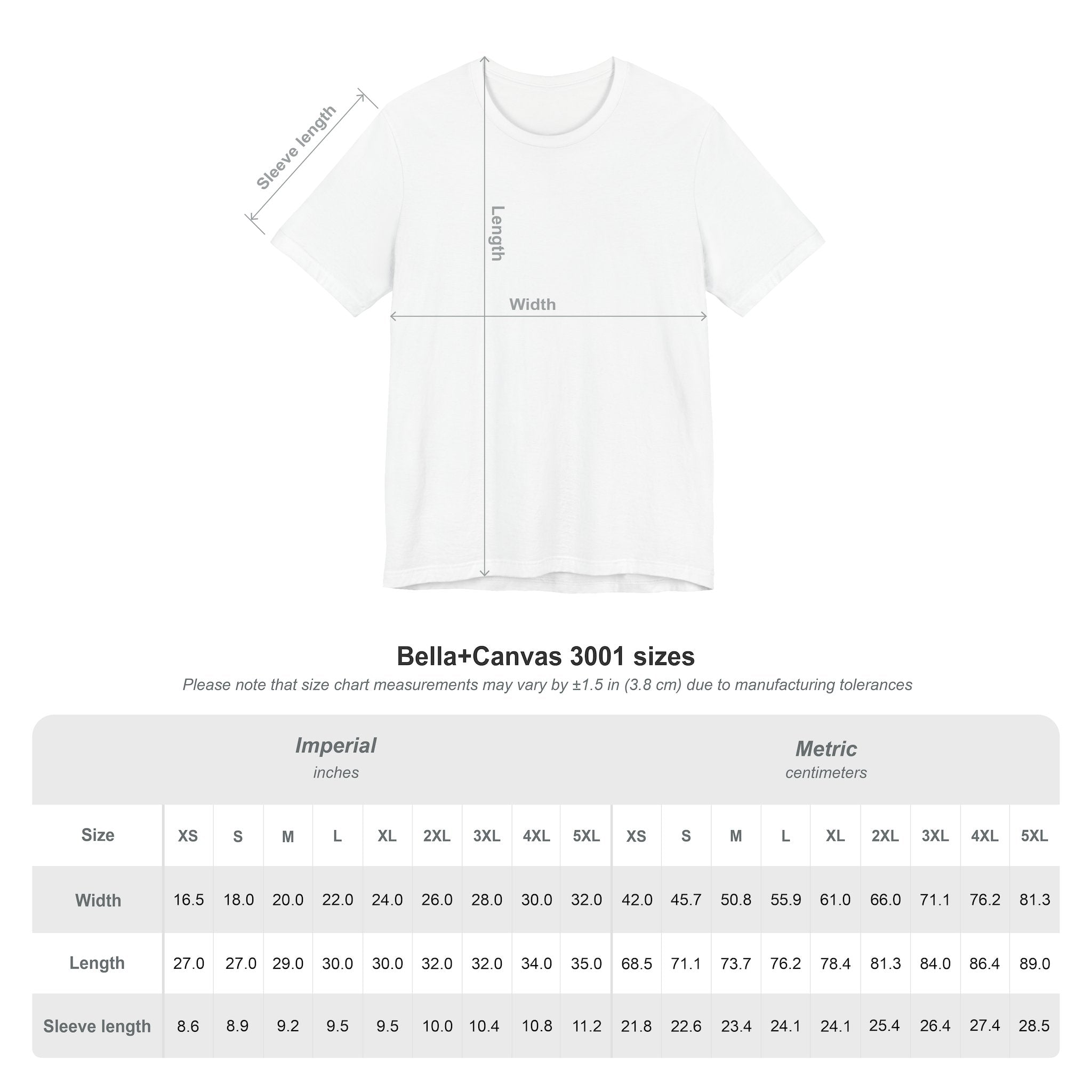 Bella+Canvas 3001 Unisex Jersey Short Sleeve T-Shirt 