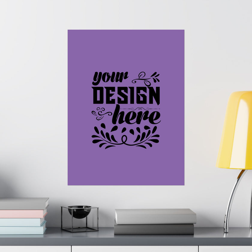 Customizable Matte Vertical Poster Print on Museum Grade Archival Paper