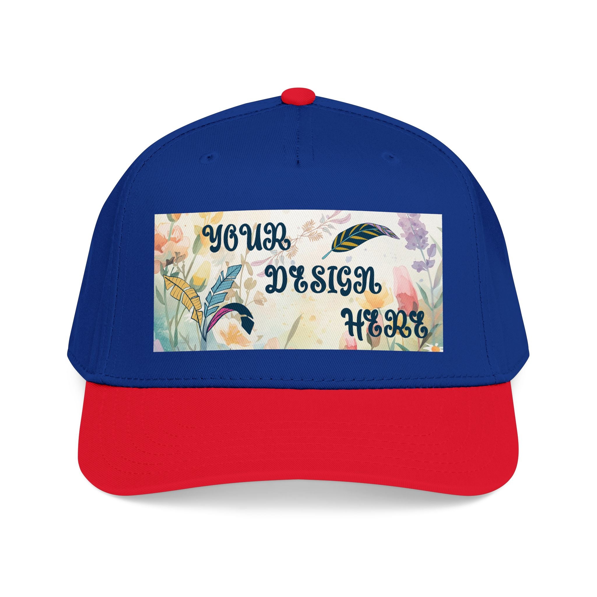 Customizable OTTO 31-069 Mid Profile 5 Panel Baseball Cap