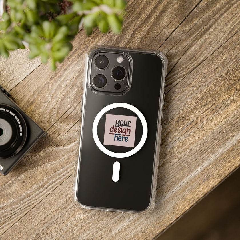 Customizable Magnetic Clear Impact Case With Air Cushioned Bumper Corners