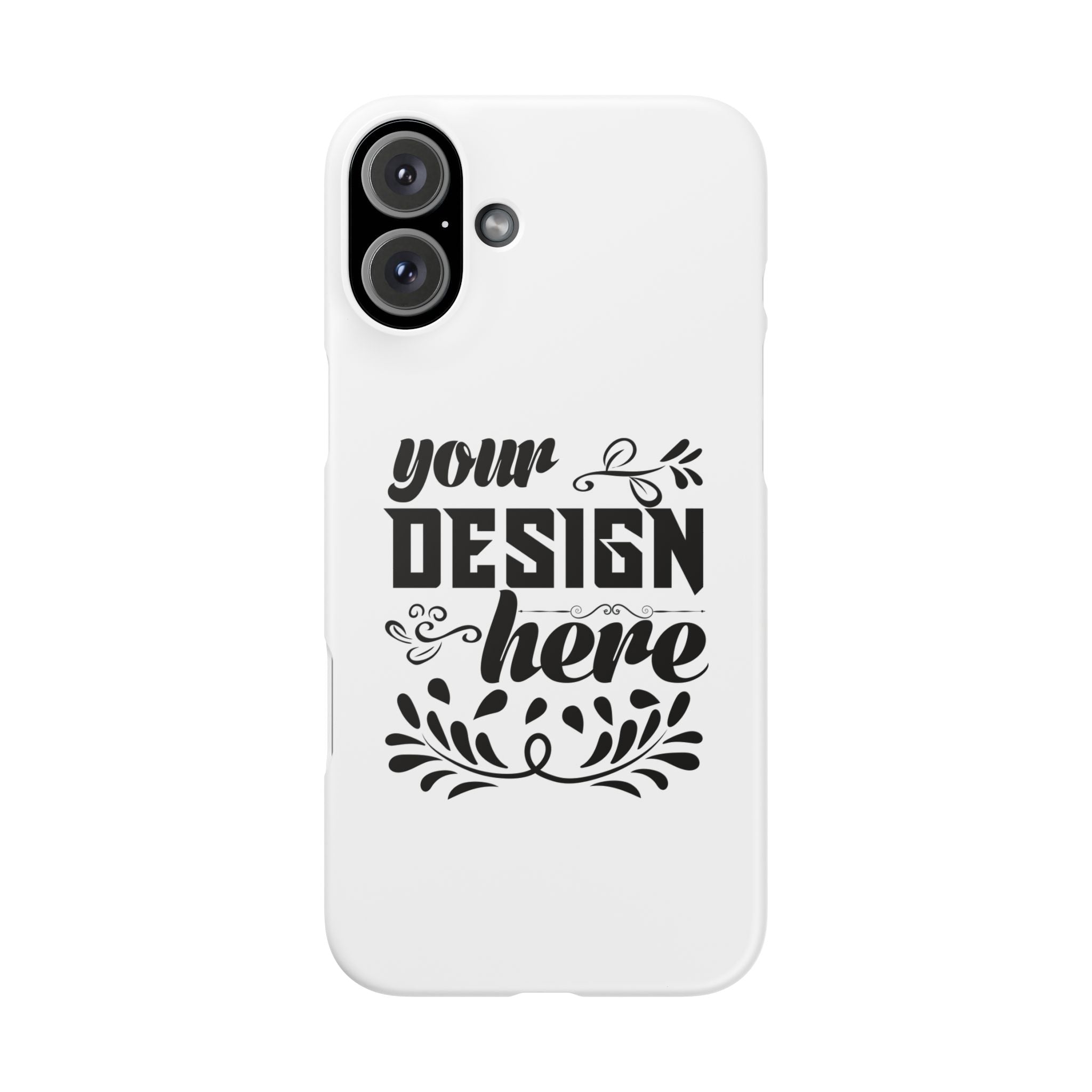 Customizable Snap Phone Case Slim Lightweight Polycarbonate Gloss Or Matte