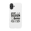 Customizable Snap Phone Case Slim Lightweight Polycarbonate Gloss Or Matte