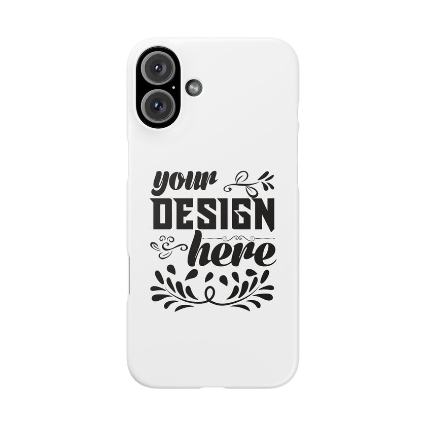 Customizable Snap Phone Case Slim Lightweight Polycarbonate Gloss Or Matte