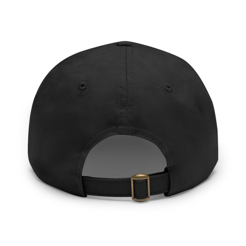 Customizable ValuCap VC300A Dad Hat with Faux Leather Patch Rectangle