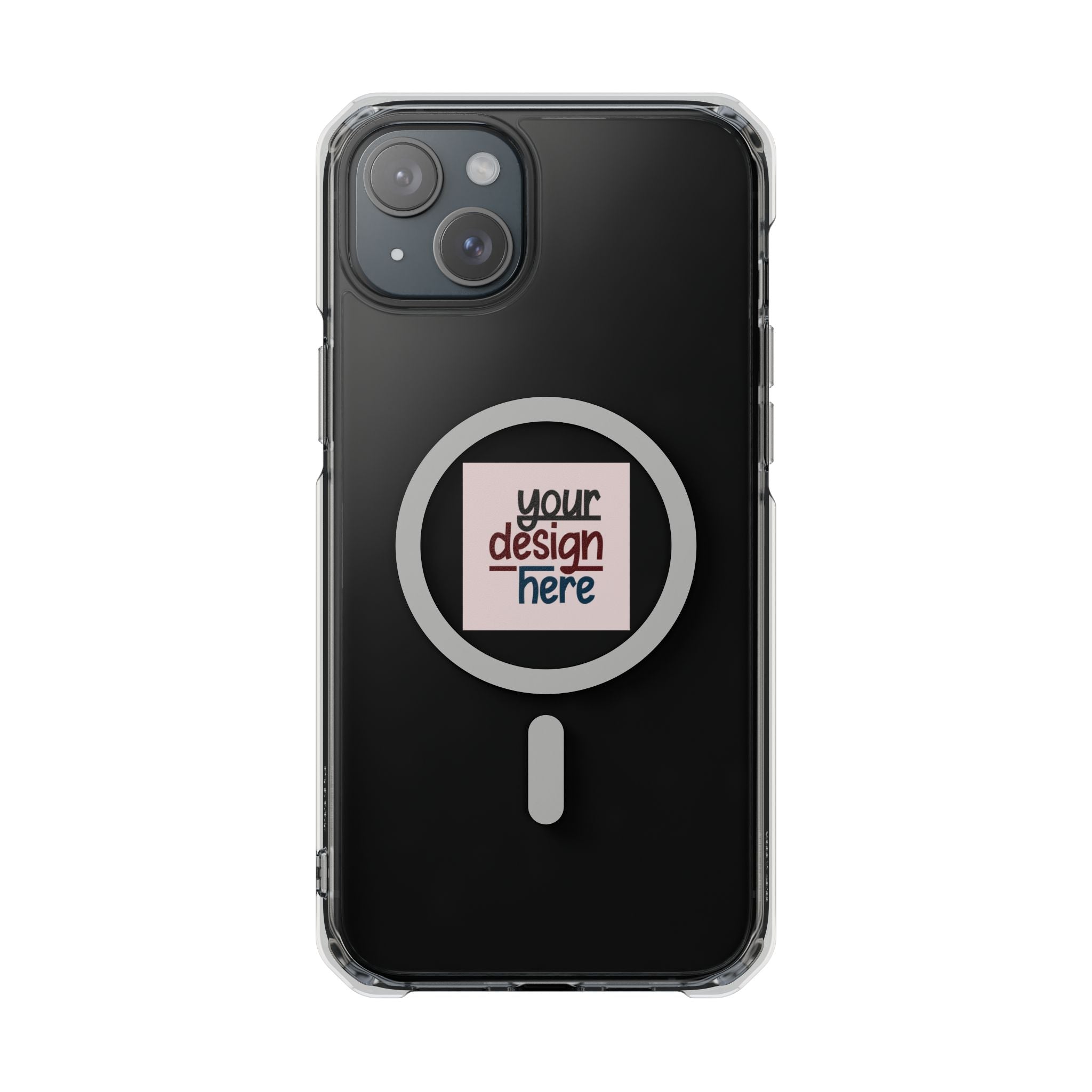Customizable Magnetic Clear Impact Case With Air Cushioned Bumper Corners