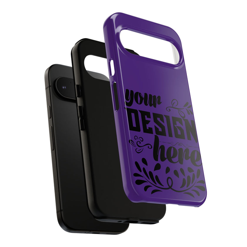 Customizable Tough Dual Layer Phone Case Polycarbonate TPU Liner Protective