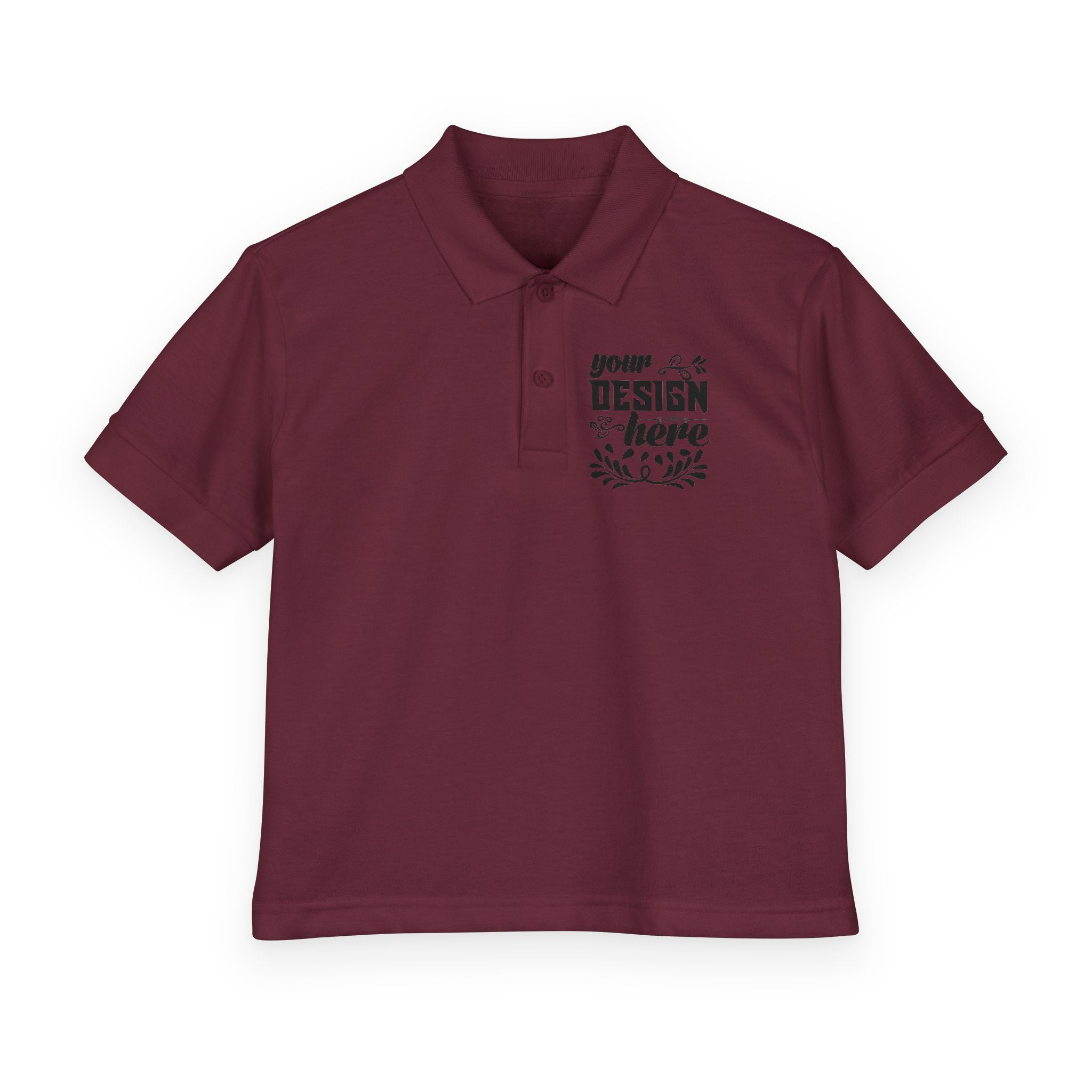 Customizable Gildan 8800B Youth DryBlend Jersey Polo Shirt