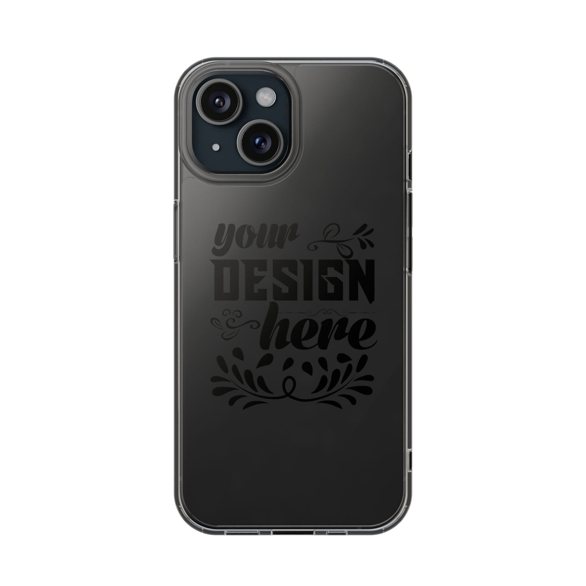 Customizable Clear Impact Resistant Phone Case With TPU Sides Wireless Ready