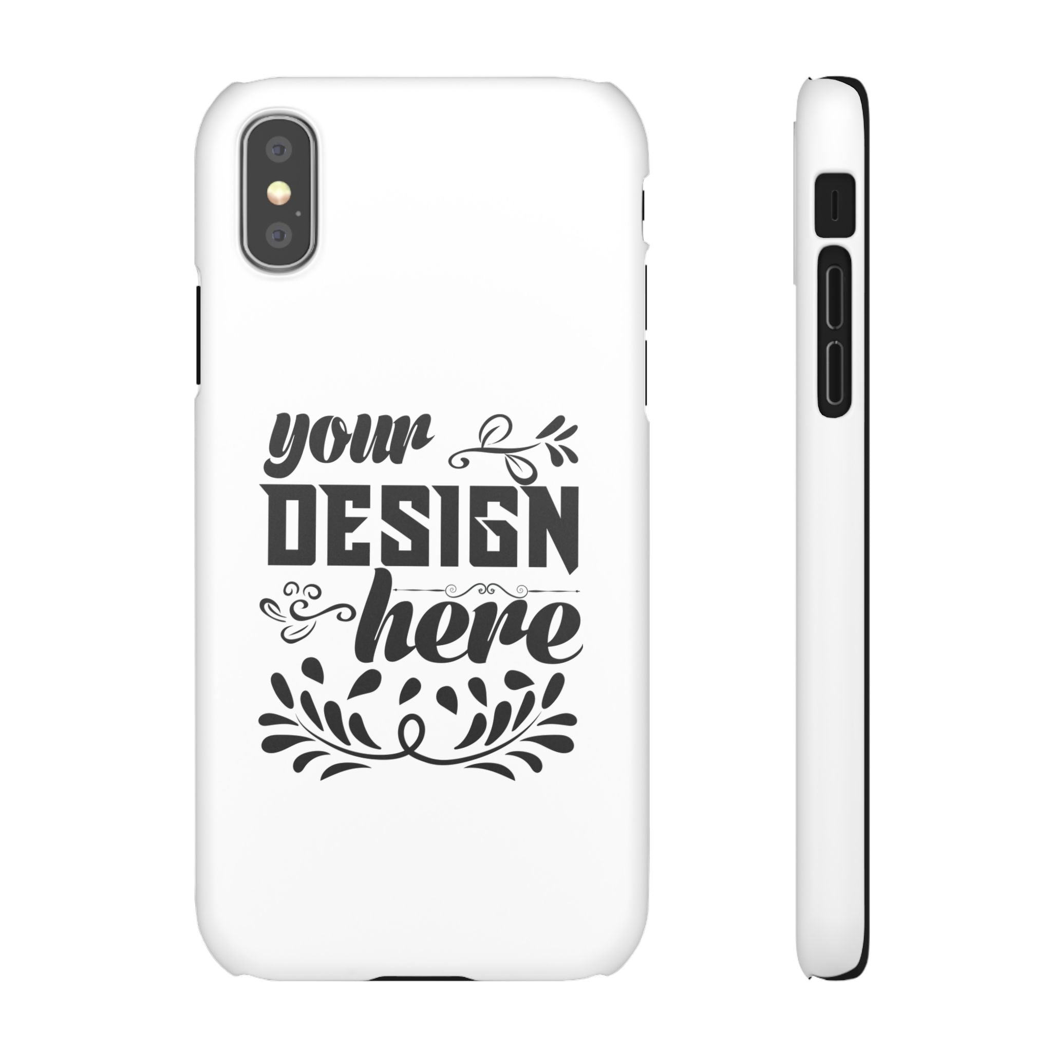 Customizable Snap Phone Case Slim Lightweight Polycarbonate Gloss Or Matte