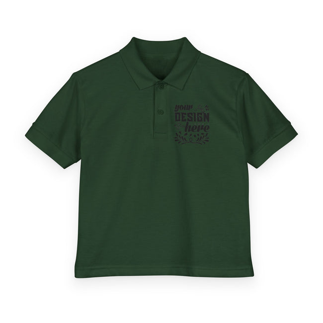 Customizable Gildan 8800B Youth DryBlend Jersey Polo Shirt