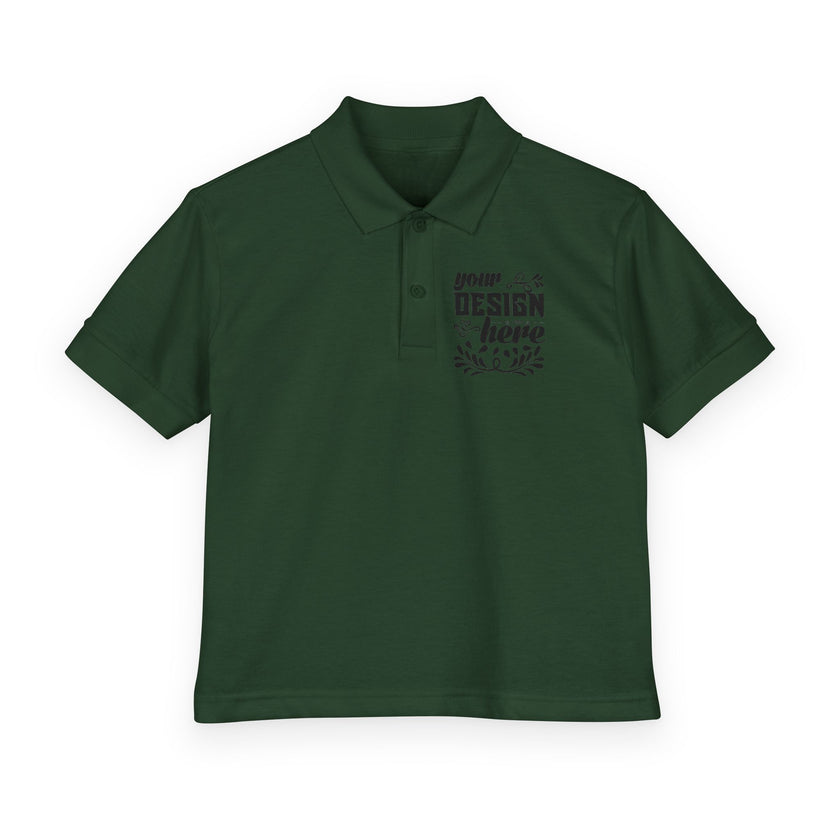 Customizable Gildan 8800B Youth DryBlend Jersey Polo Shirt