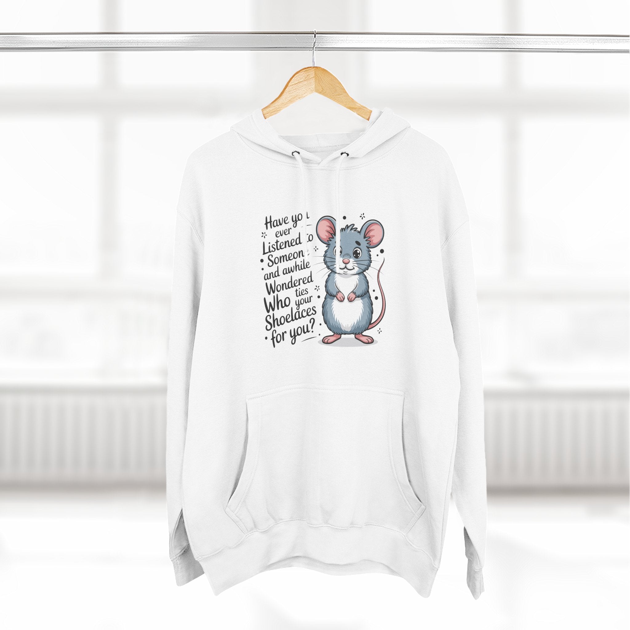Lane Seven LS14001 Fleece Hoodie | Mouse Graphic Print