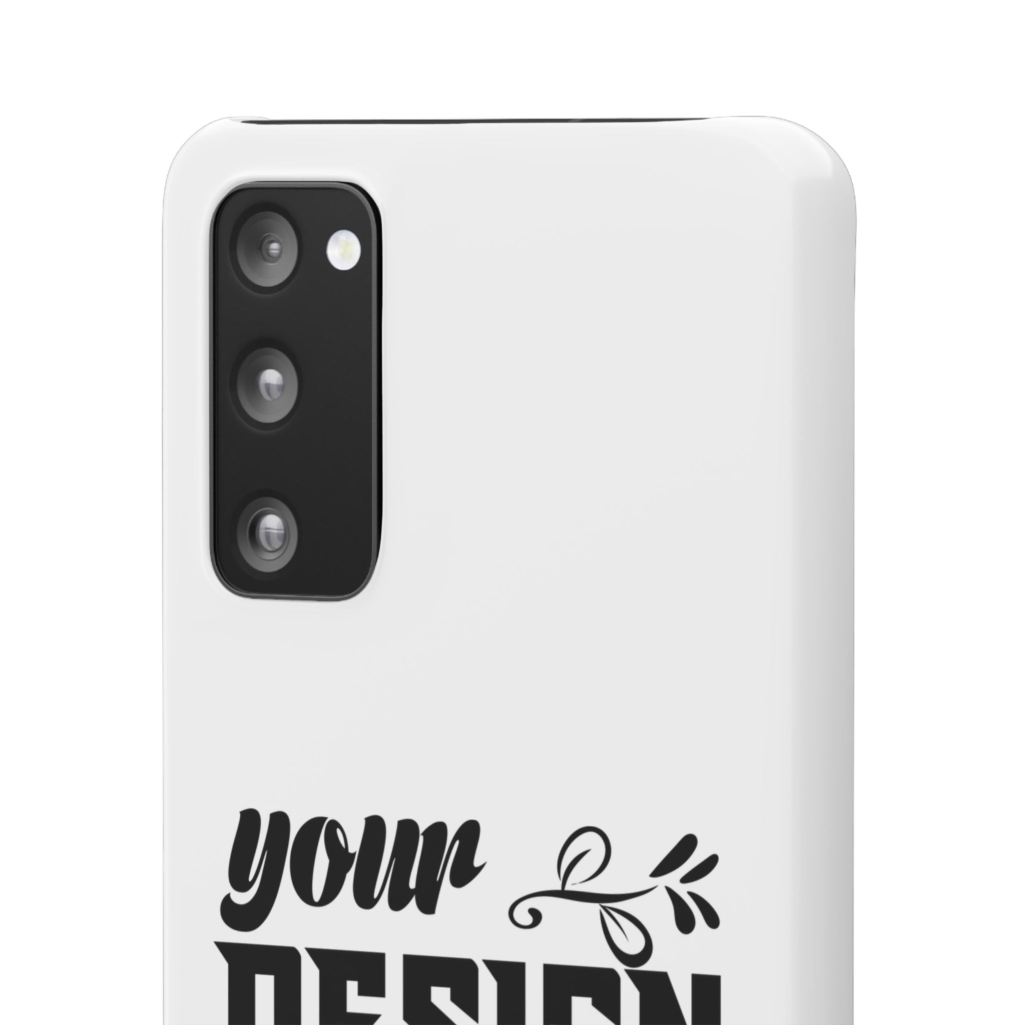 Customizable Snap Phone Case Slim Lightweight Polycarbonate Gloss Or Matte