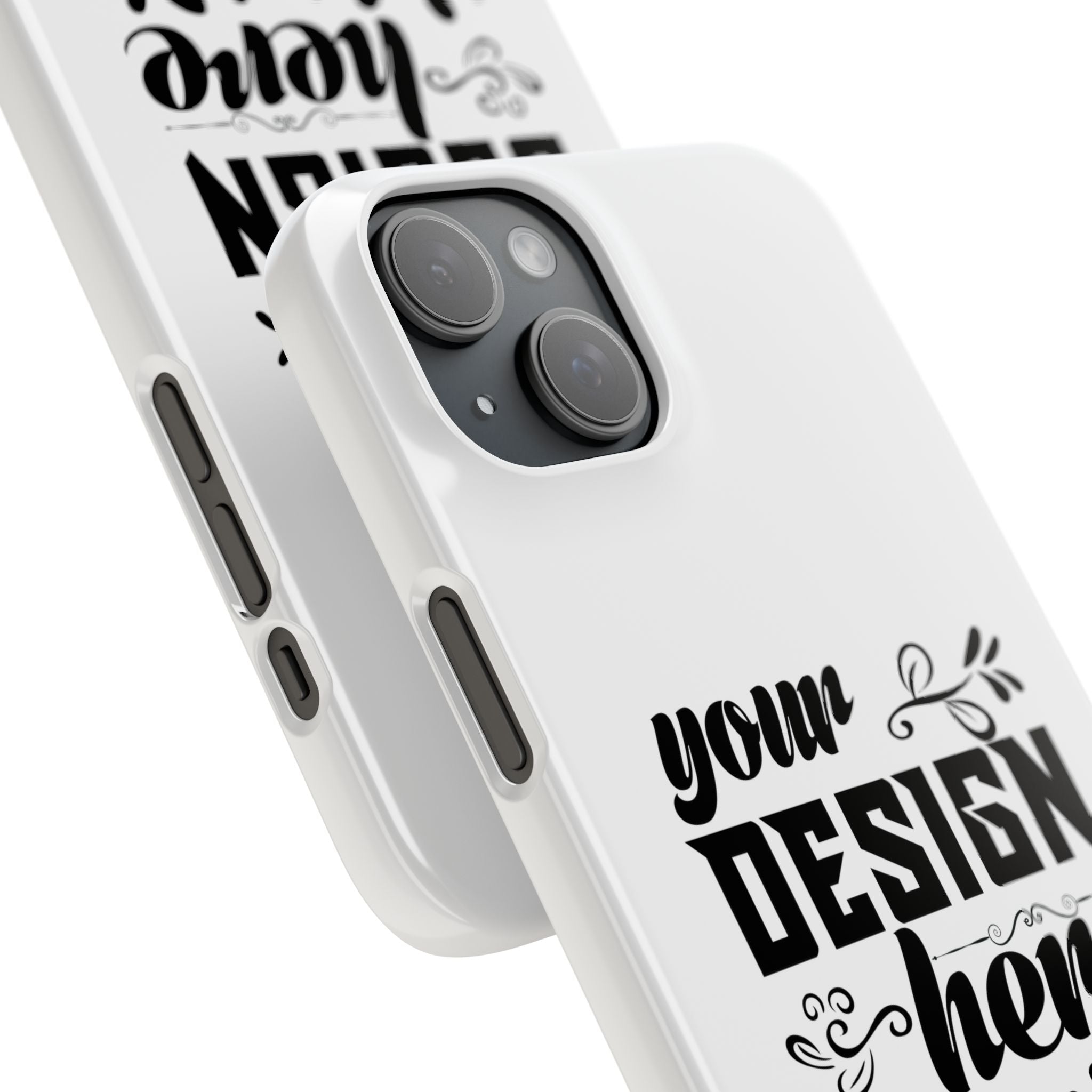 Customizable Snap Phone Case Slim Lightweight Polycarbonate Gloss Or Matte