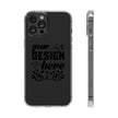 Customizable Clear Impact Resistant Phone Case With TPU Sides Wireless Ready