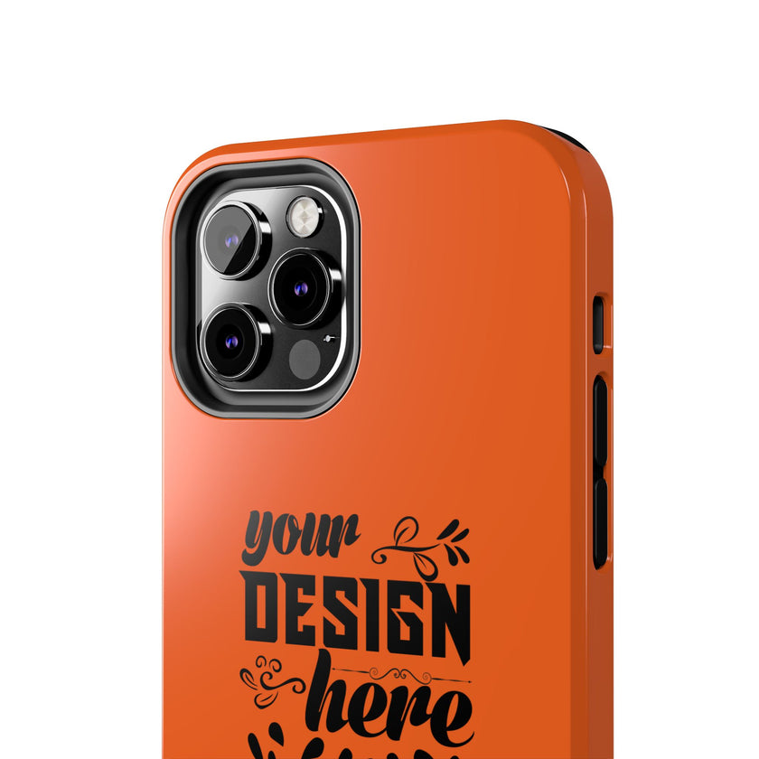 Customizable Tough Phone Case Glossy Dual Layer Wireless Charging