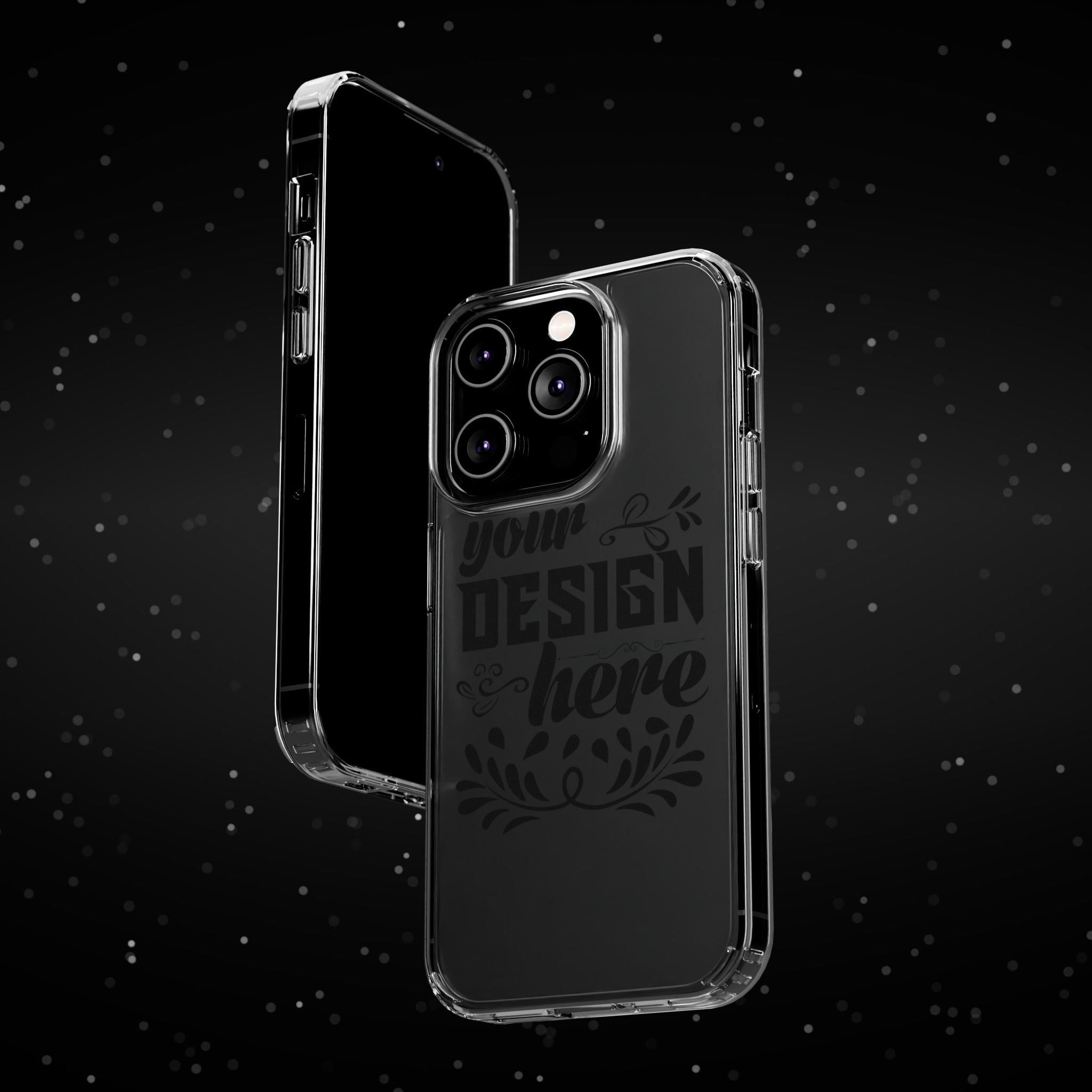 Customizable Clear Impact Resistant Phone Case With TPU Sides Wireless Ready