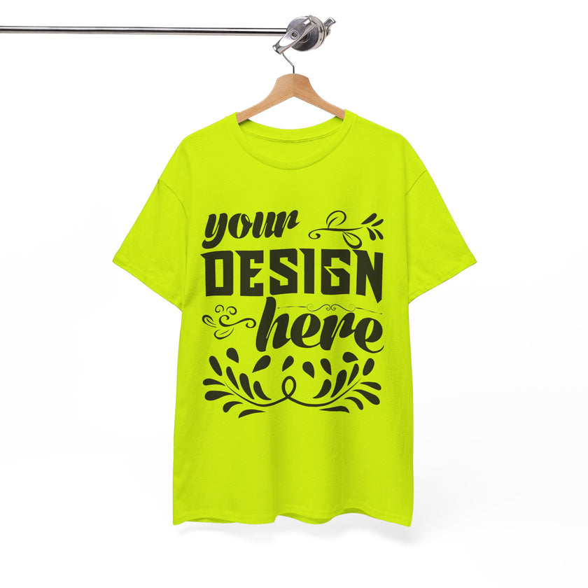 Customizable Gildan 5000 Unisex Heavy Cotton T-Shirt Classic Fit