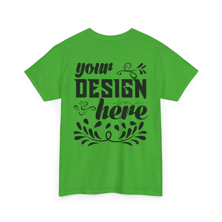 Customizable Gildan 5000 Unisex Heavy Cotton T-Shirt Classic Fit