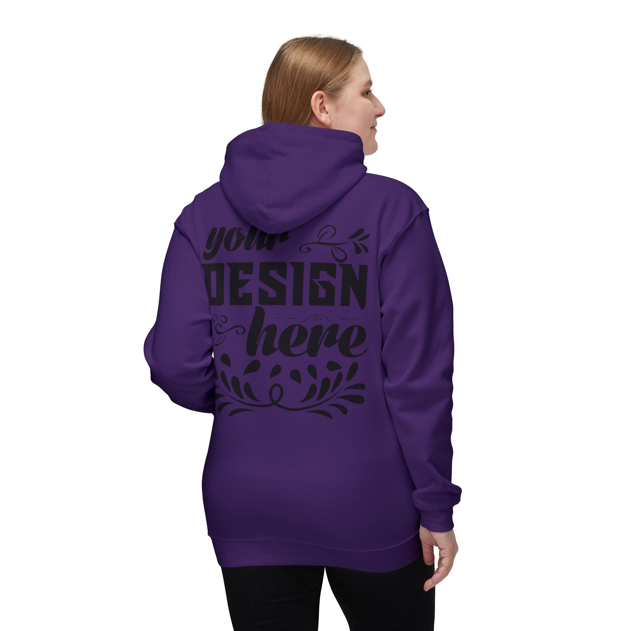 Customizable Bayside 960 Unisex Heavyweight Hooded Sweatshirt Made in US