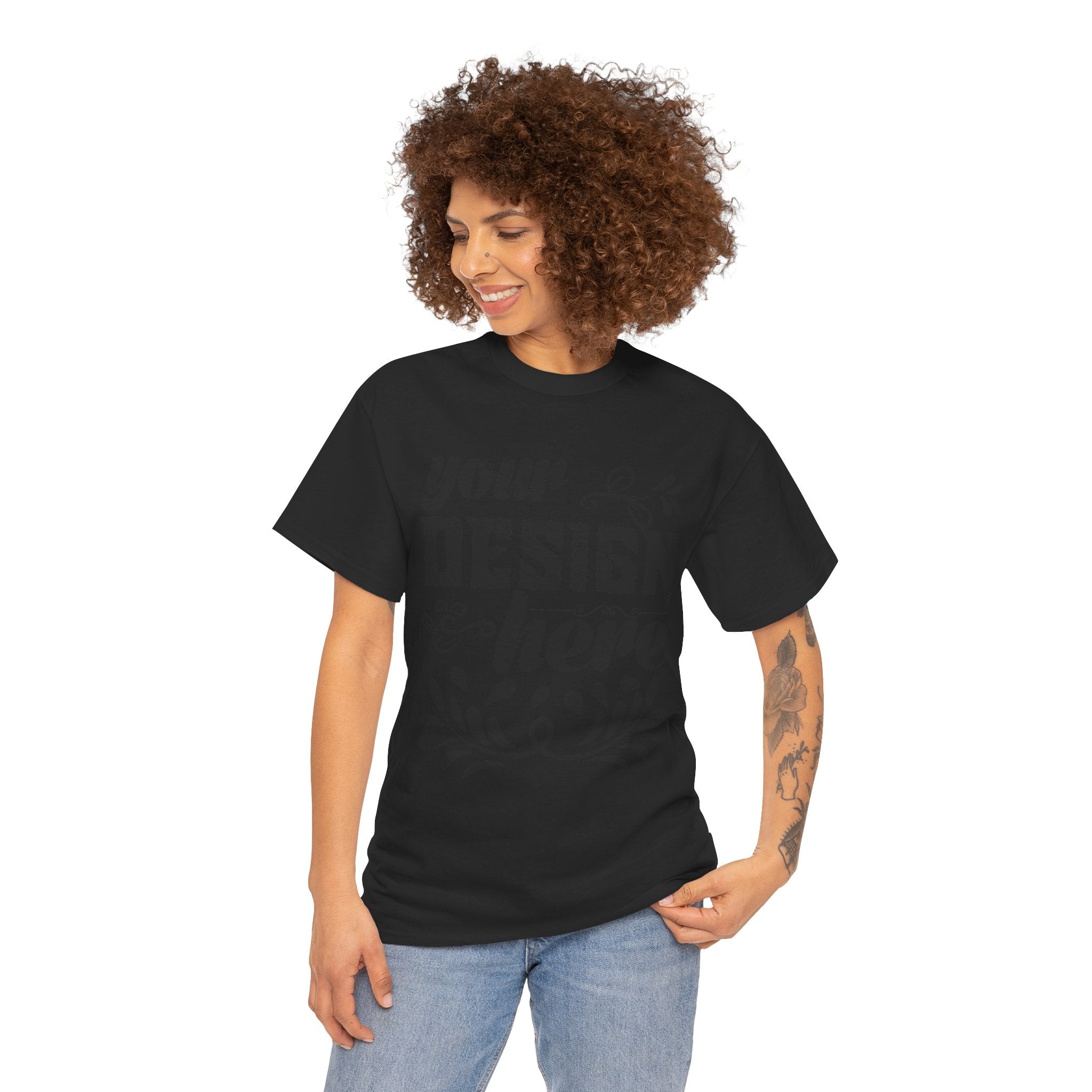 Customizable Gildan 5000 Unisex Heavy Cotton T-Shirt Classic Fit