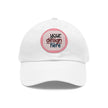 Customizable ValuCap VC300A Dad Hat with Round PU Leather Patch Front