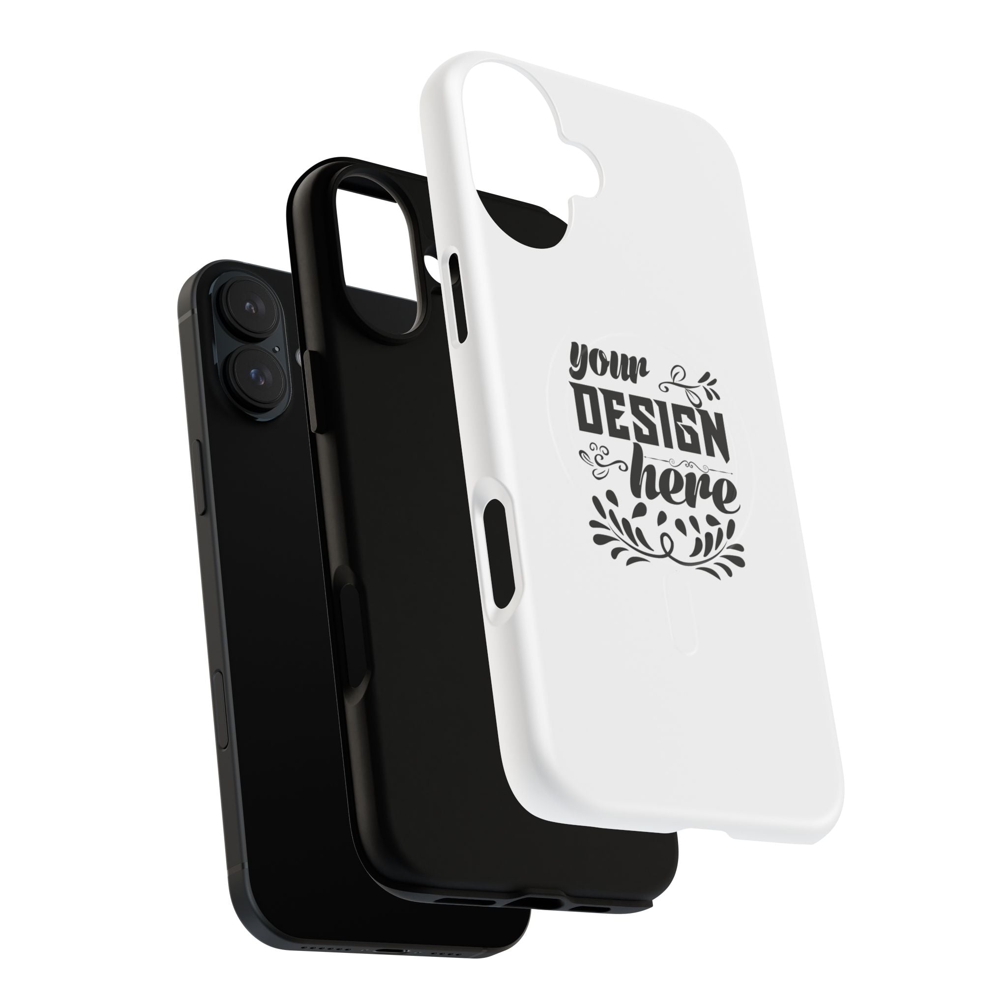 Customizable Tough Magnetic Phone Case Dual Layer Polycarbonate TPU Liner