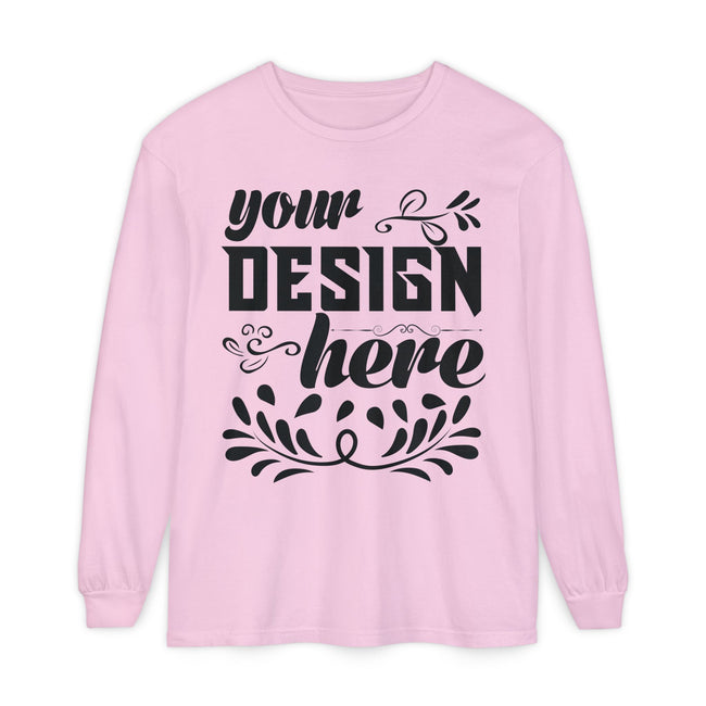 Customizable Comfort Colors 6014 Unisex Garment Dyed Long Sleeve T Shirt