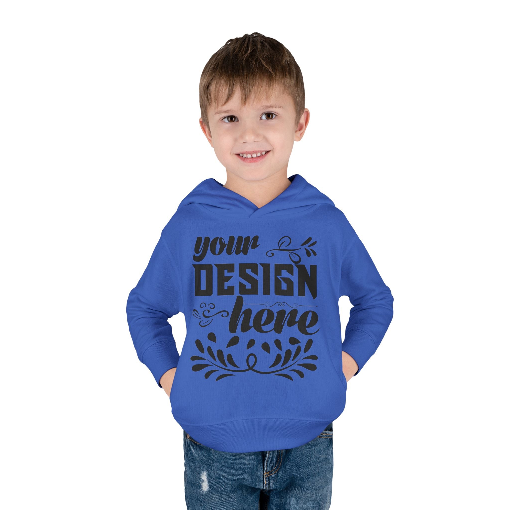Customizable Rabbit Skins Toddler Pullover Fleece Hoodie DTG