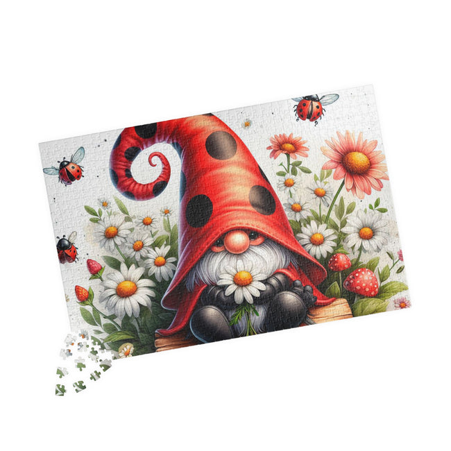 Generic Jigsaw Puzzle | Ladybug Gnome Illustration Graphic Print