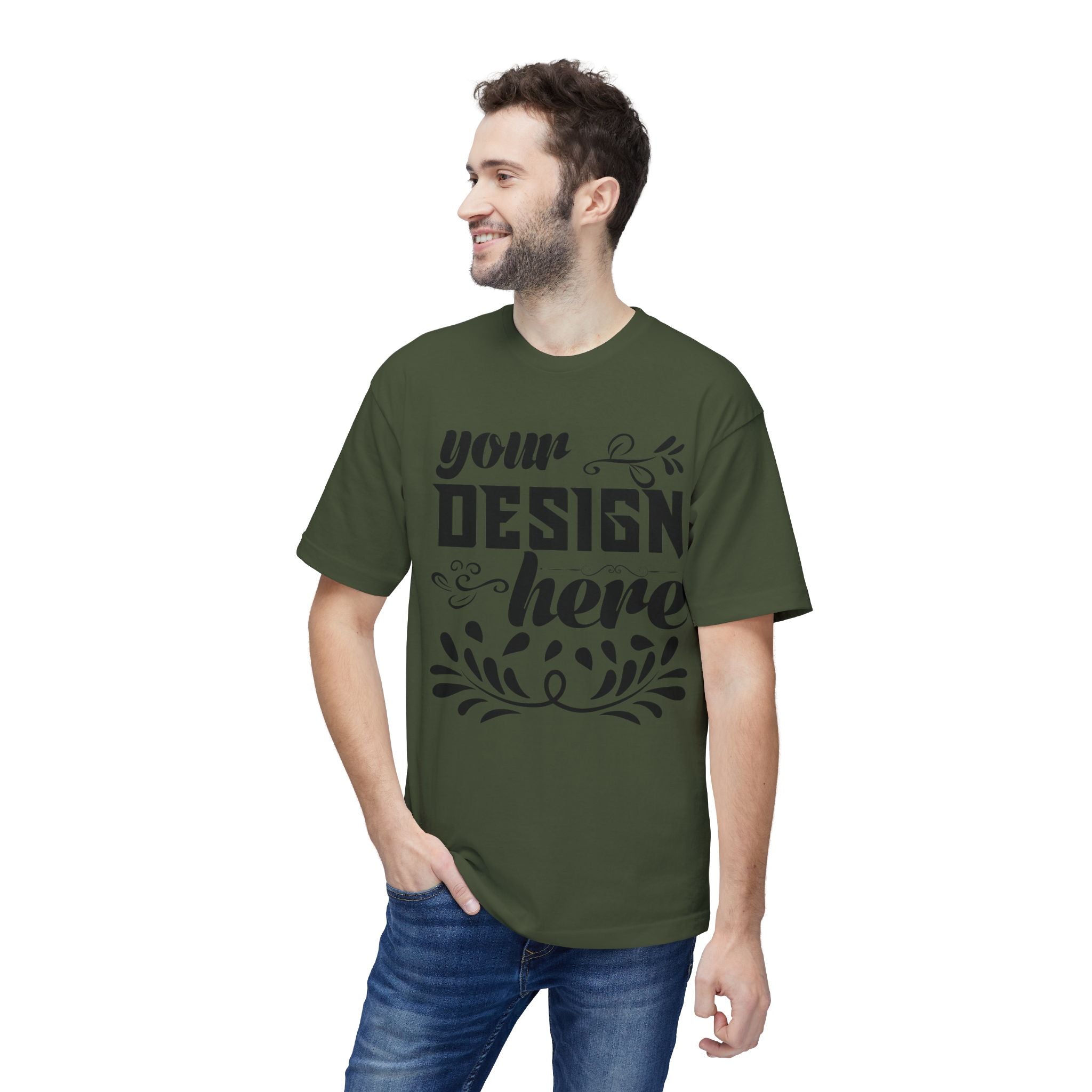 Customizable Bayside 5040 Unisex Midweight T-Shirt Made in US
