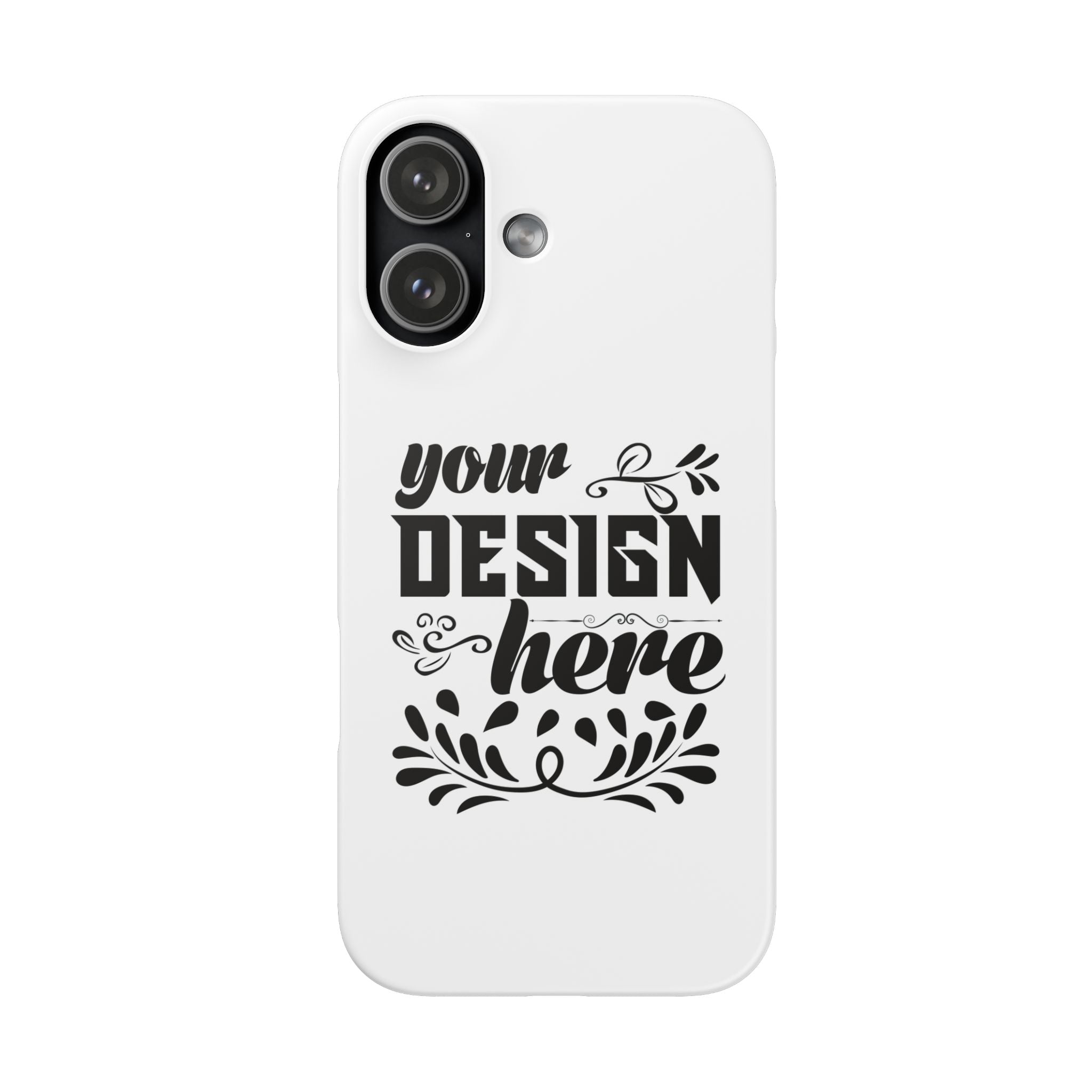 Customizable Snap Phone Case Slim Lightweight Polycarbonate Gloss Or Matte