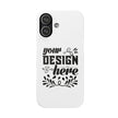 Customizable Snap Phone Case Slim Lightweight Polycarbonate Gloss Or Matte