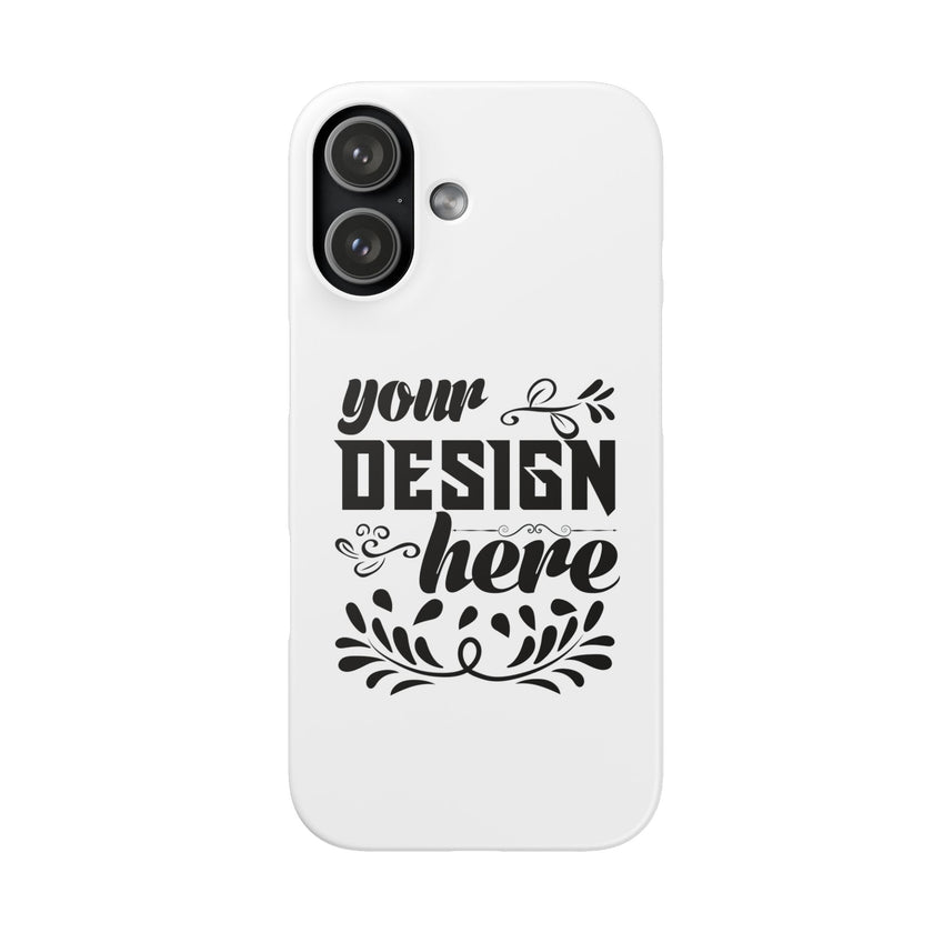 Customizable Snap Phone Case Slim Lightweight Polycarbonate Gloss Or Matte