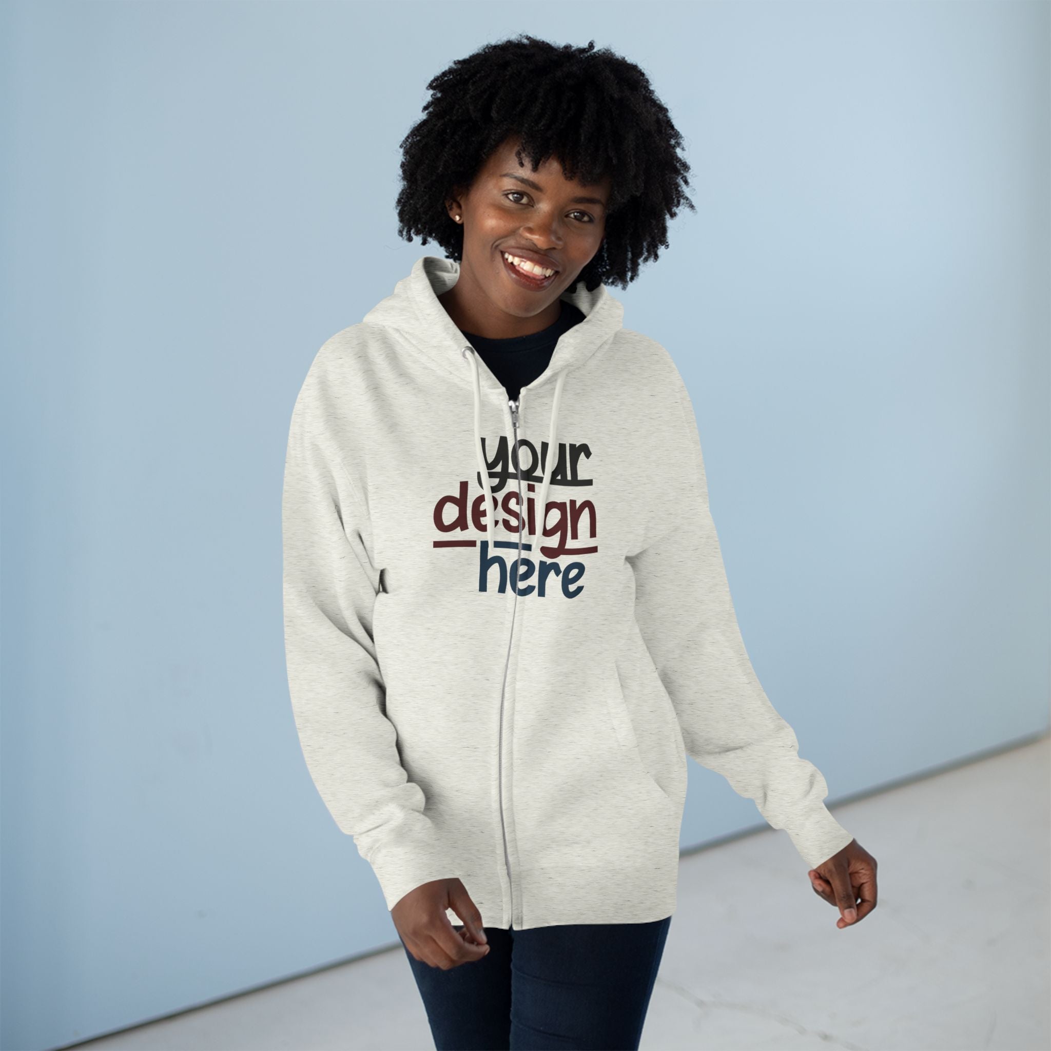 Customizable Lane Seven LS14003 Unisex Zip Hoodie