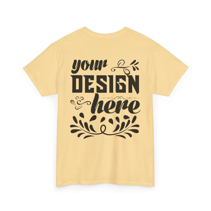 Customizable Gildan 5000 Unisex Heavy Cotton T-Shirt Classic Fit