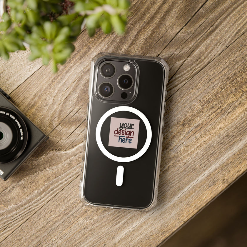 Customizable Magnetic Clear Impact Case With Air Cushioned Bumper Corners