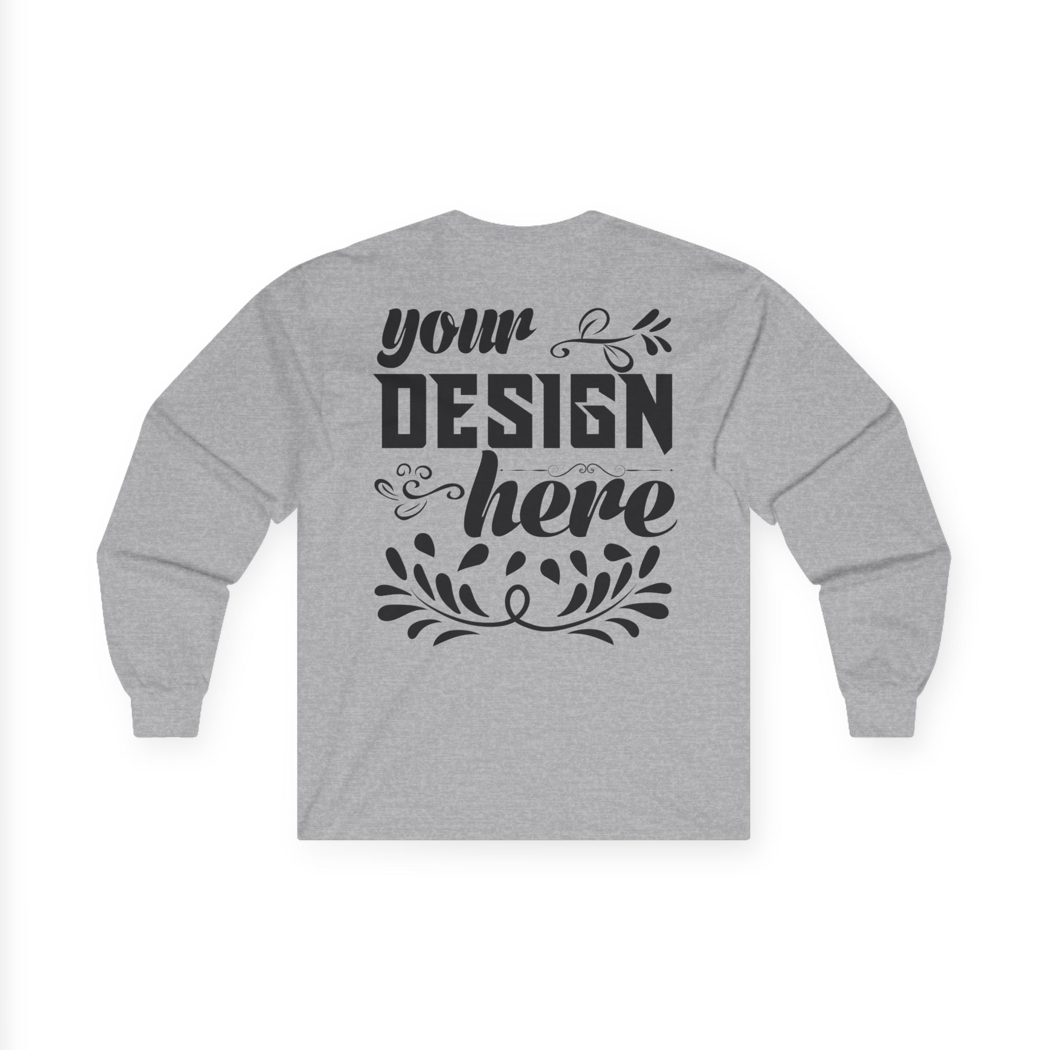 Customizable Gildan 2400 Unisex Ultra Cotton Long Sleeve Tee Classic Fit