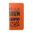 Customizable Flip Folio Phone Case With Card Slots Stand And Elastic Strap