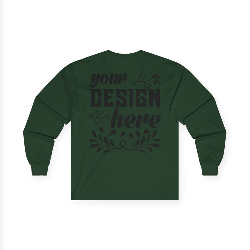 Customizable Gildan 2400 Unisex Ultra Cotton Long Sleeve Tee Classic Fit