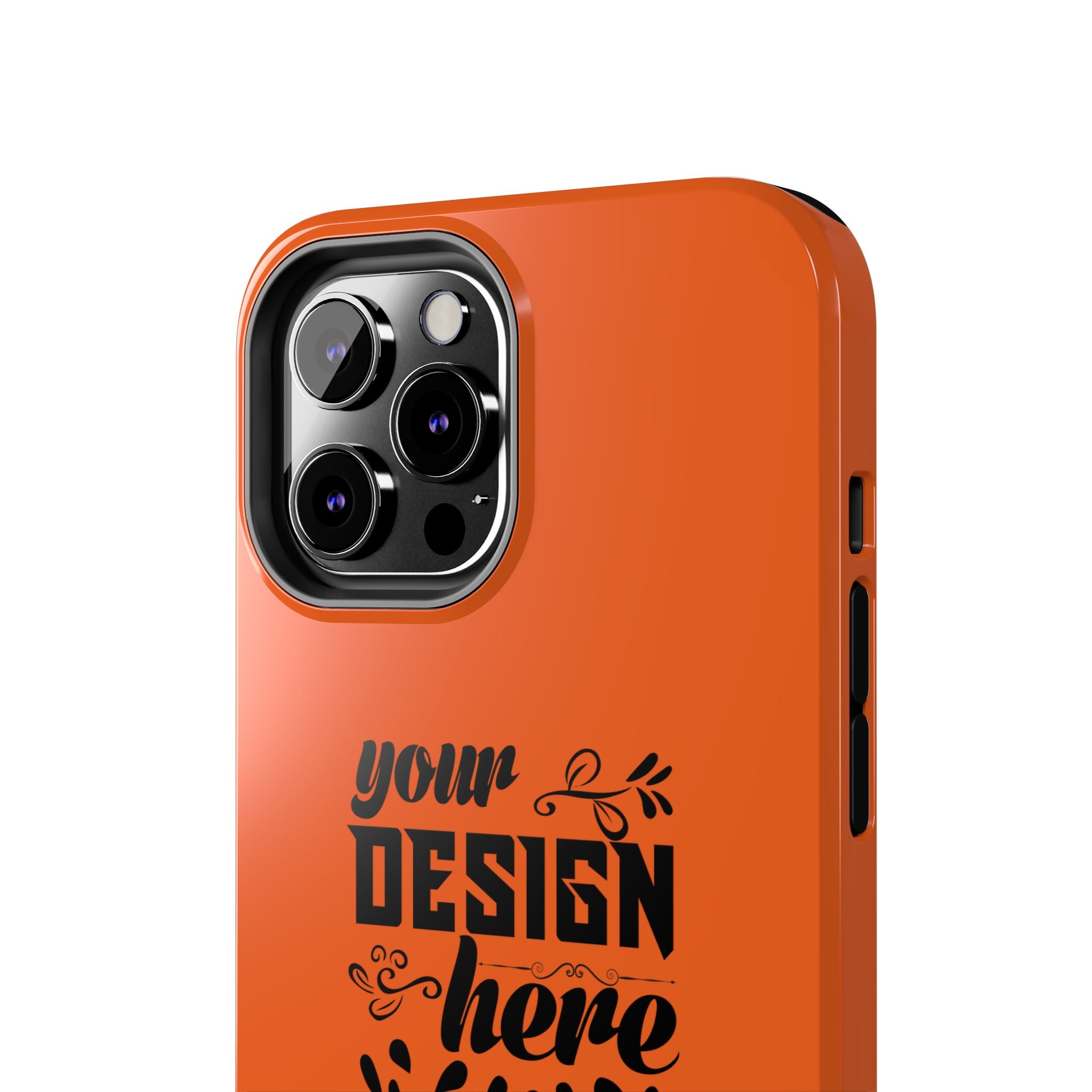 Customizable Tough Phone Case Glossy Dual Layer Wireless Charging