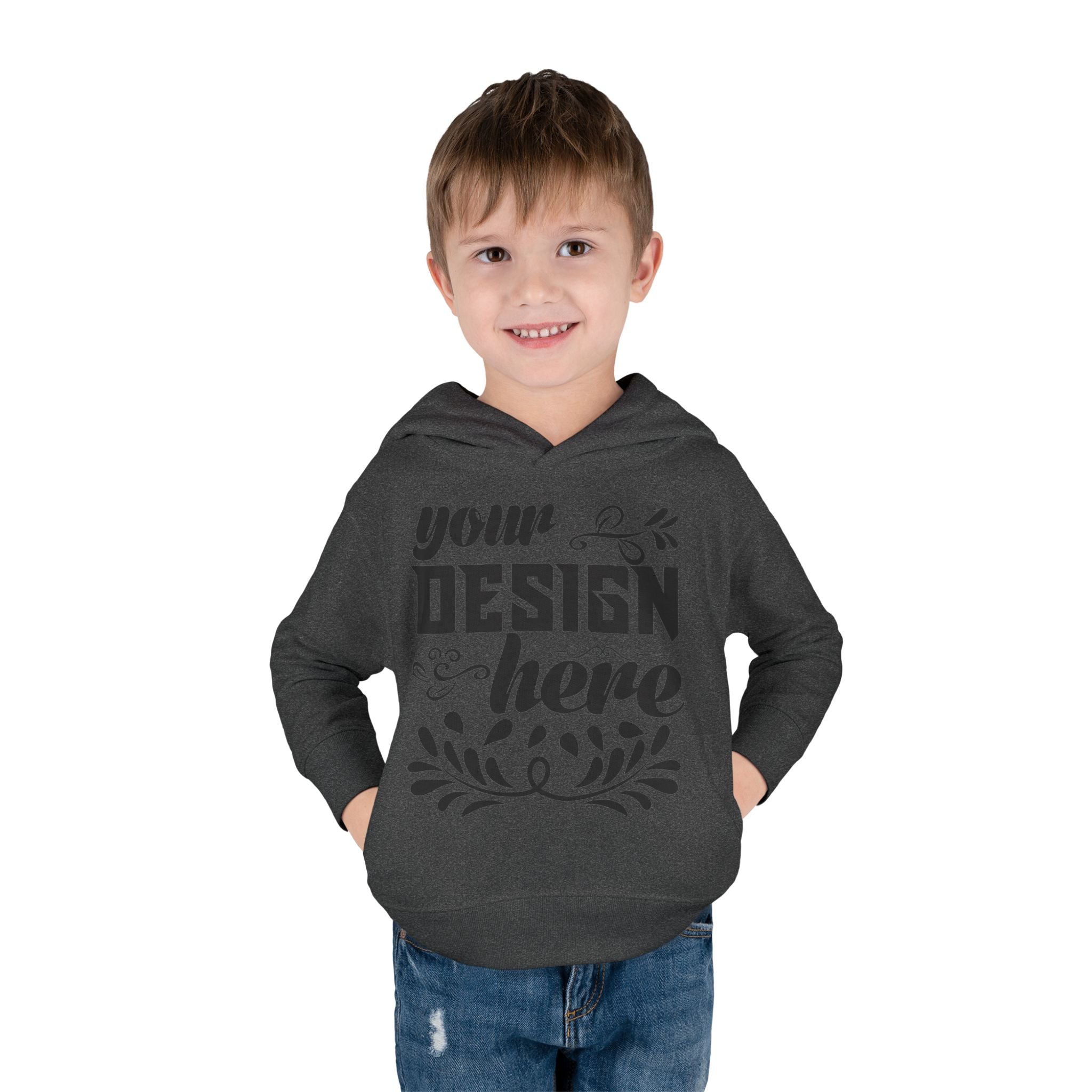 Customizable Rabbit Skins Toddler Pullover Fleece Hoodie DTG