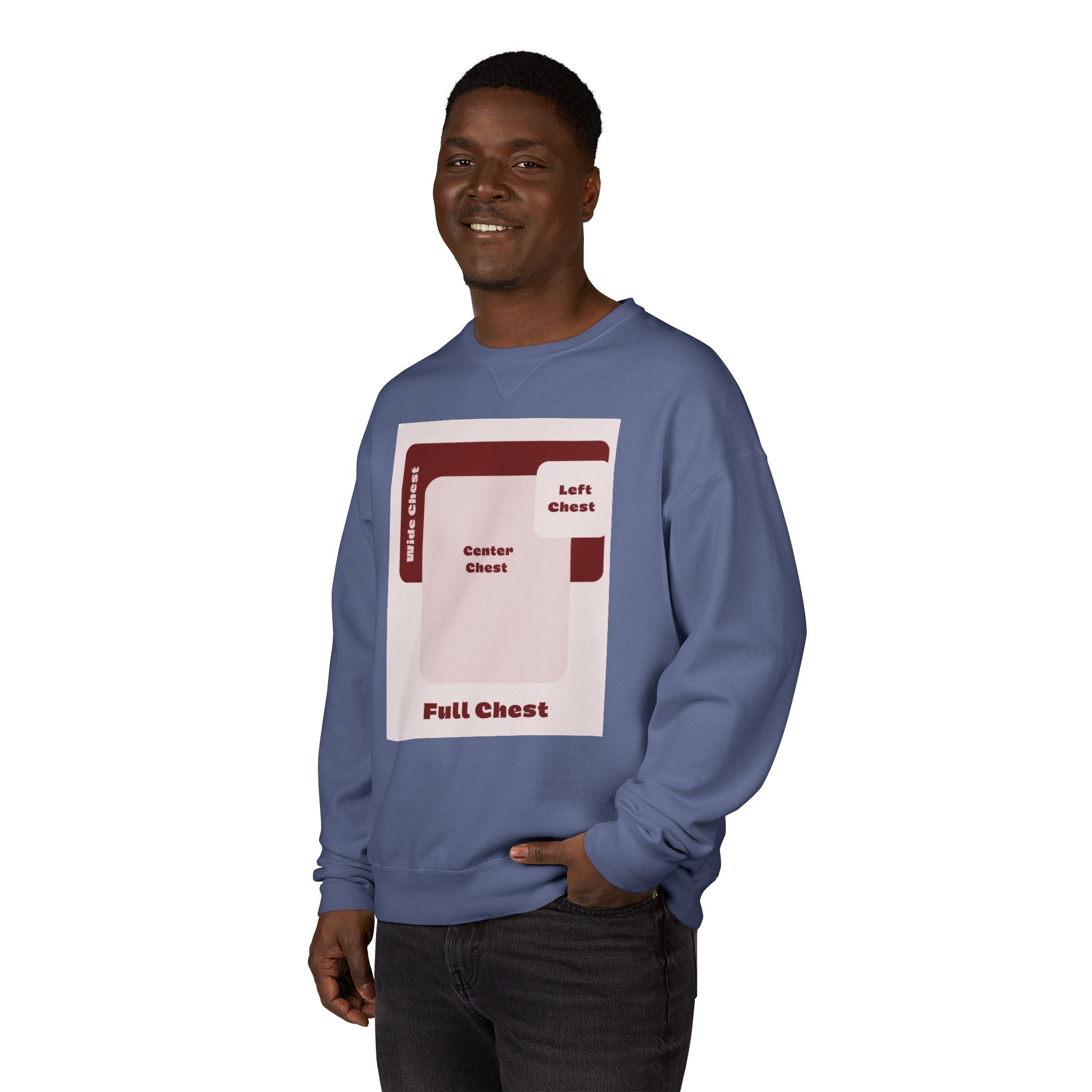 Customizable Hanes GDH400 Unisex Garment Dyed Crewneck Sweatshirt