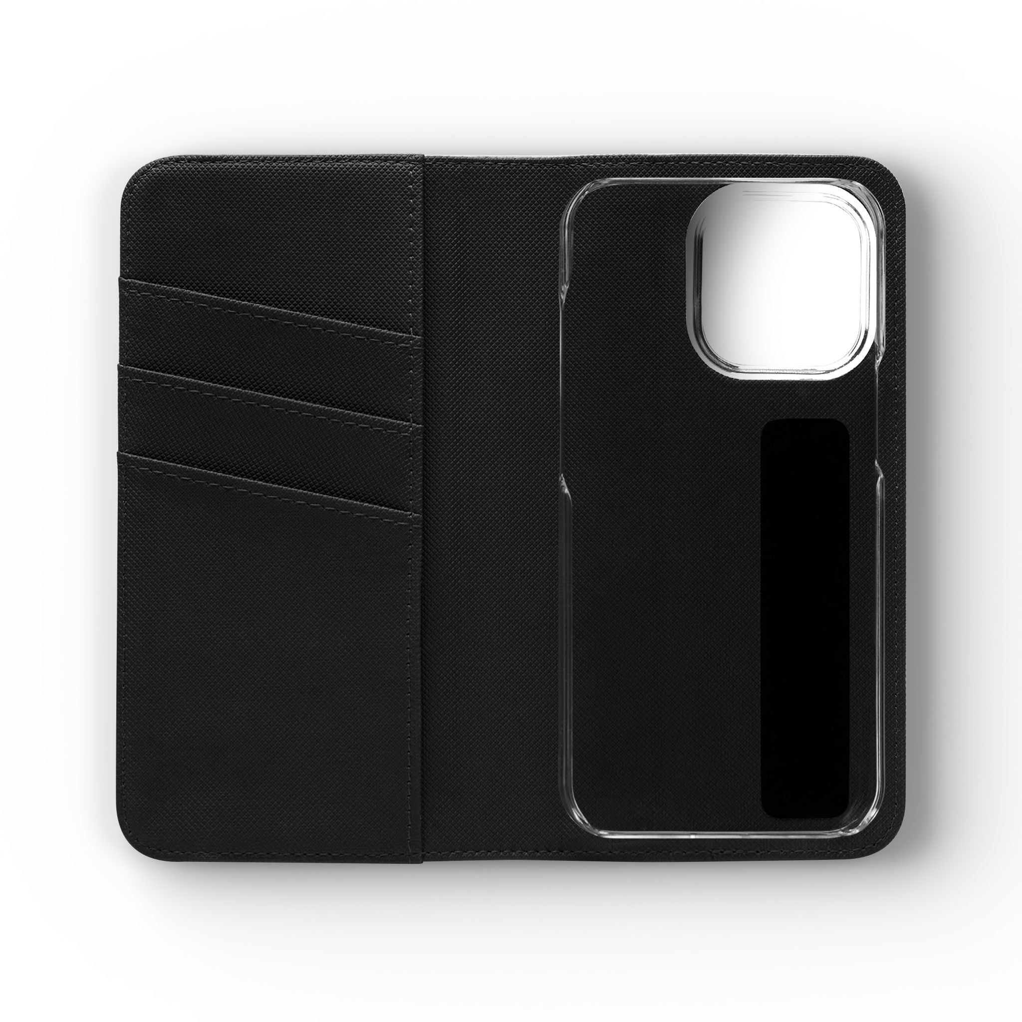 Customizable Flip Folio Phone Case With Card Slots Stand And Elastic Strap