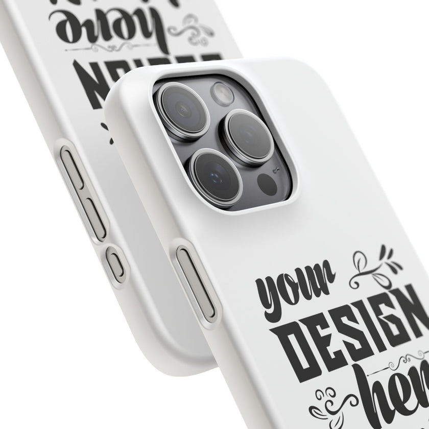 Customizable Snap Phone Case Slim Lightweight Polycarbonate Gloss Or Matte