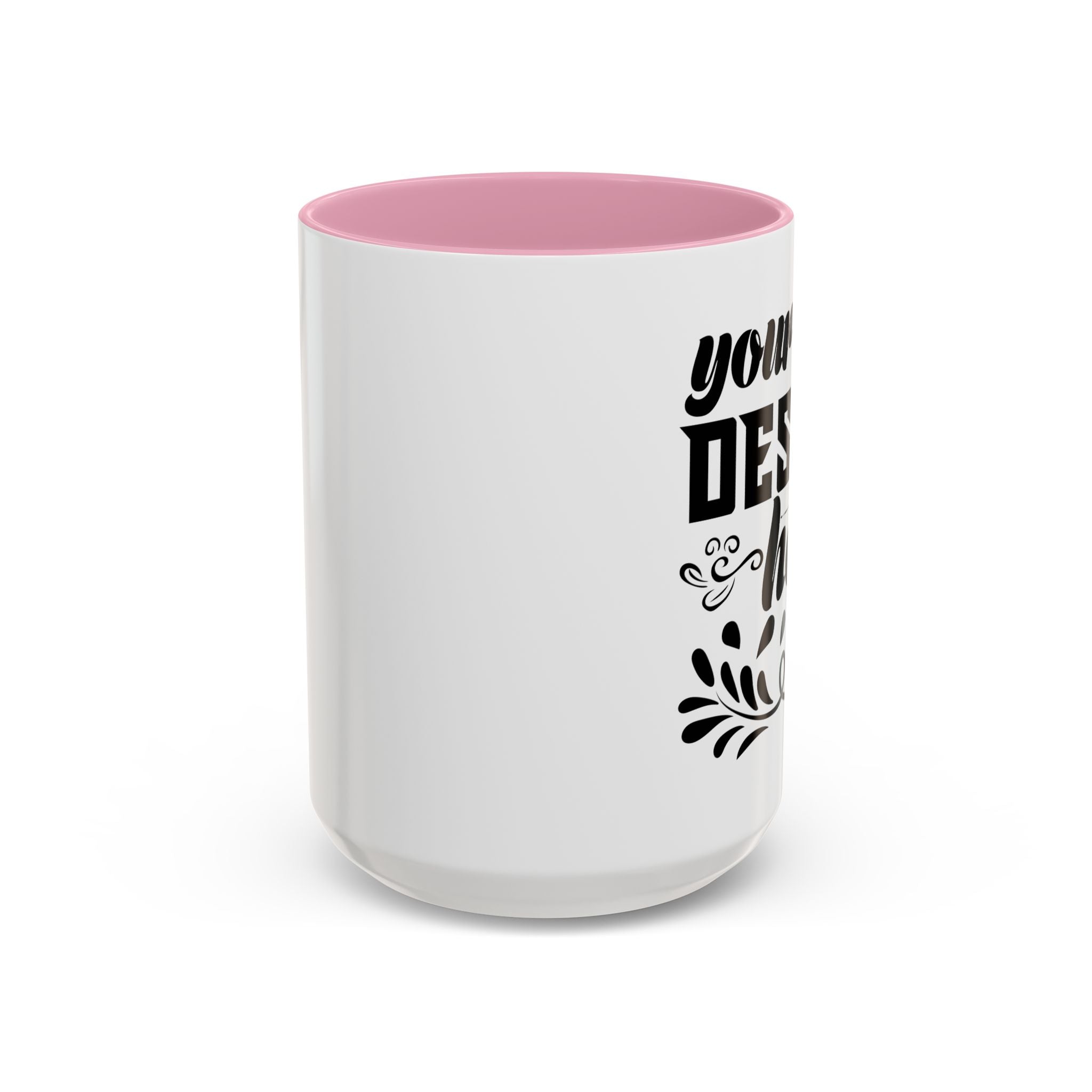 Customizable Glossy Ceramic Accent Mug 11oz and 15oz