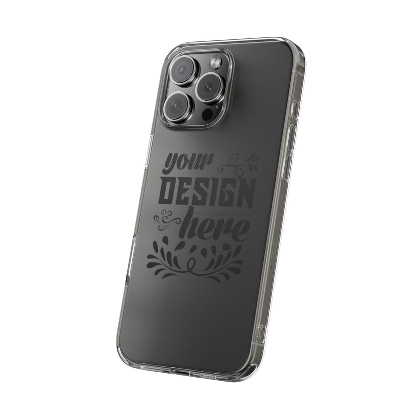 Customizable Clear Impact Resistant Phone Case With TPU Sides Wireless Ready